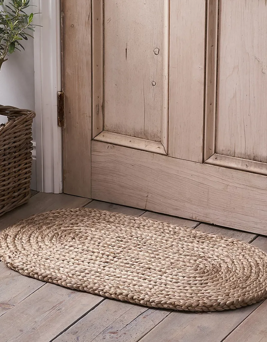 Braided Jute Oval Doormat