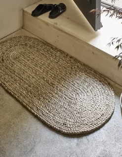 Braided Jute Oval Double Doormat