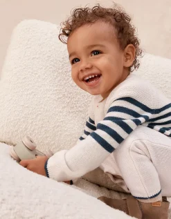 Breton Knitted Romper — with Cashmere (0–24mths)