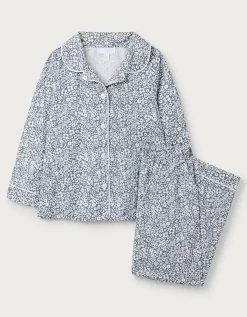 Brushed Cotton Relaxed Fit Traditional Petunia Pyjamas (2–12yrs)
