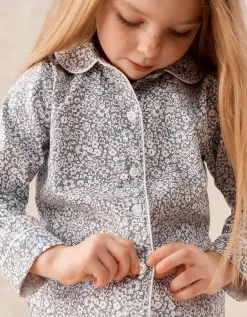 Brushed Cotton Relaxed Fit Traditional Petunia Pyjamas (2–12yrs)