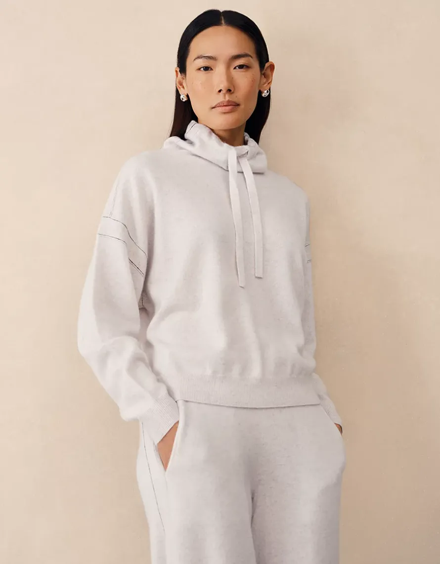 Cashmere Contrast Stitch Detail Jumper