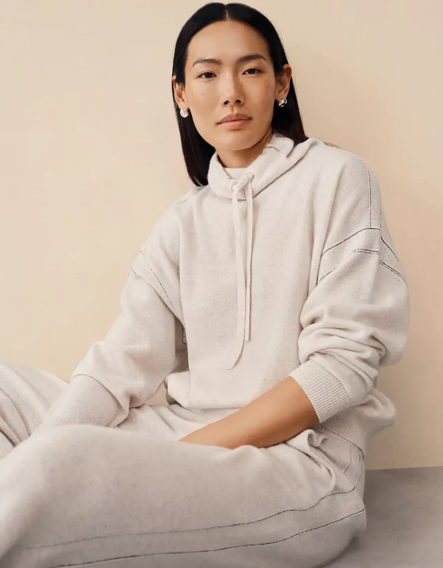 Cashmere Contrast Stitch Detail Jumper