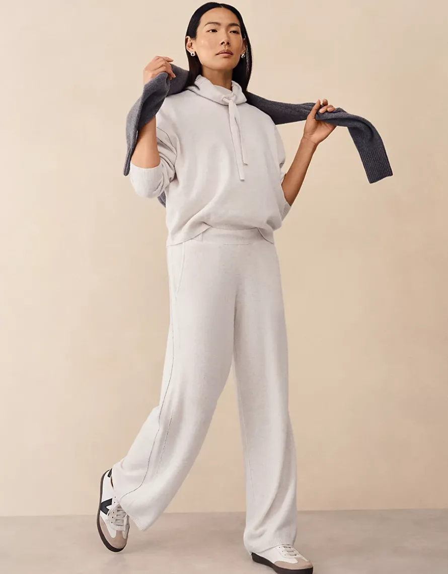Cashmere Contrast Stitch Detail Jumper
