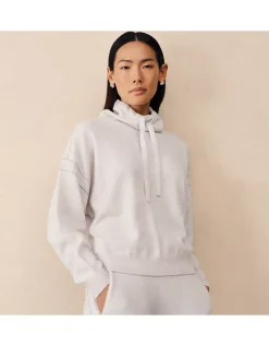 Cashmere Contrast Stitch Detail Jumper
