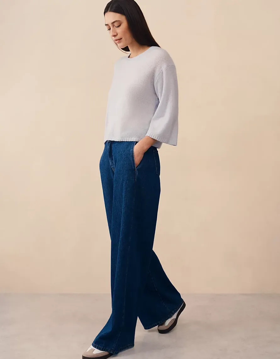 Cashmere Layering Wide Sleeve Jumper