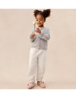 Cashmere Pointelle Cardigan (0–4yrs)