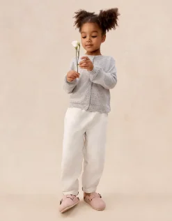 Cashmere Pointelle Cardigan (0–4yrs)