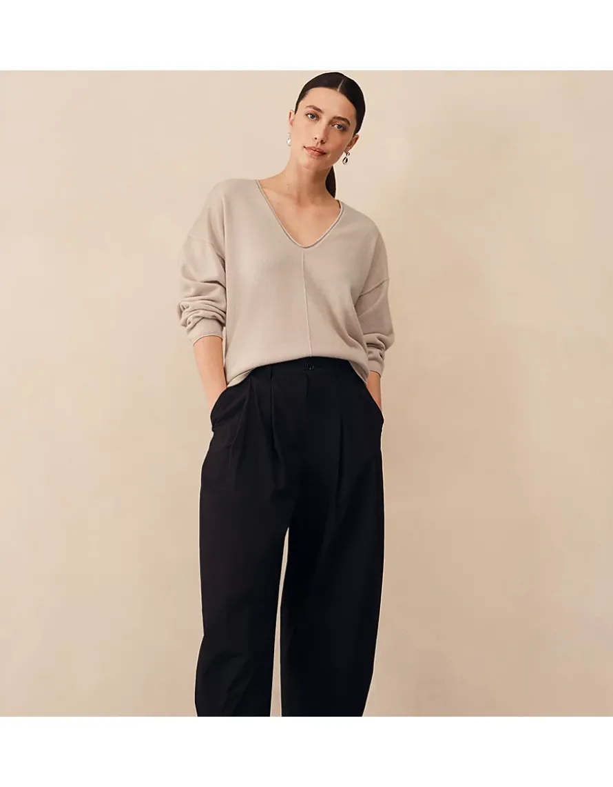 Cashmere Slouchy V-neck Jumper