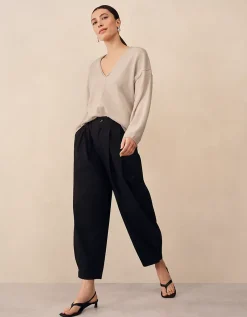 Cashmere Slouchy V-neck Jumper