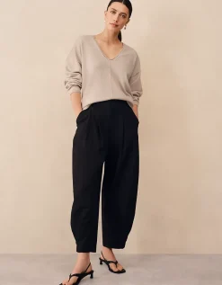 Cashmere Slouchy V-neck Jumper
