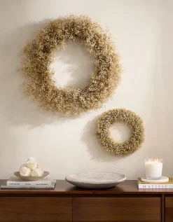 35cm Dried Gypsophila Wreath