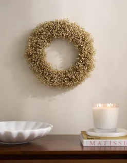 35cm Dried Gypsophila Wreath