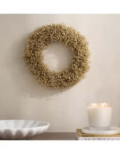 35cm Dried Gypsophila Wreath