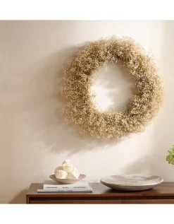 65cm Dried Gypsophila Wreath