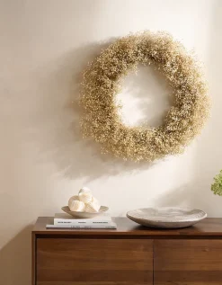 65cm Dried Gypsophila Wreath