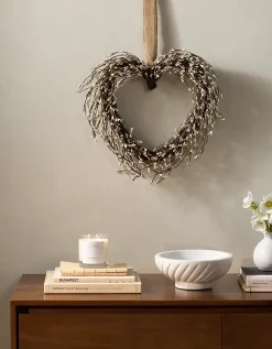 40cm Spring Heart Wreath