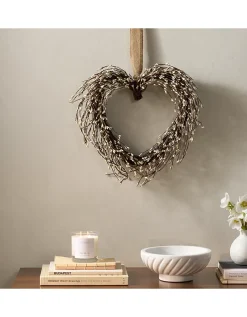 40cm Spring Heart Wreath