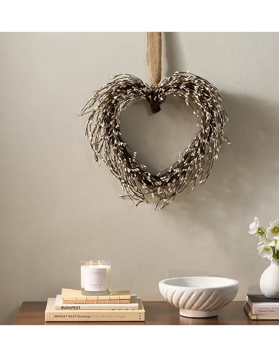 40cm Spring Heart Wreath