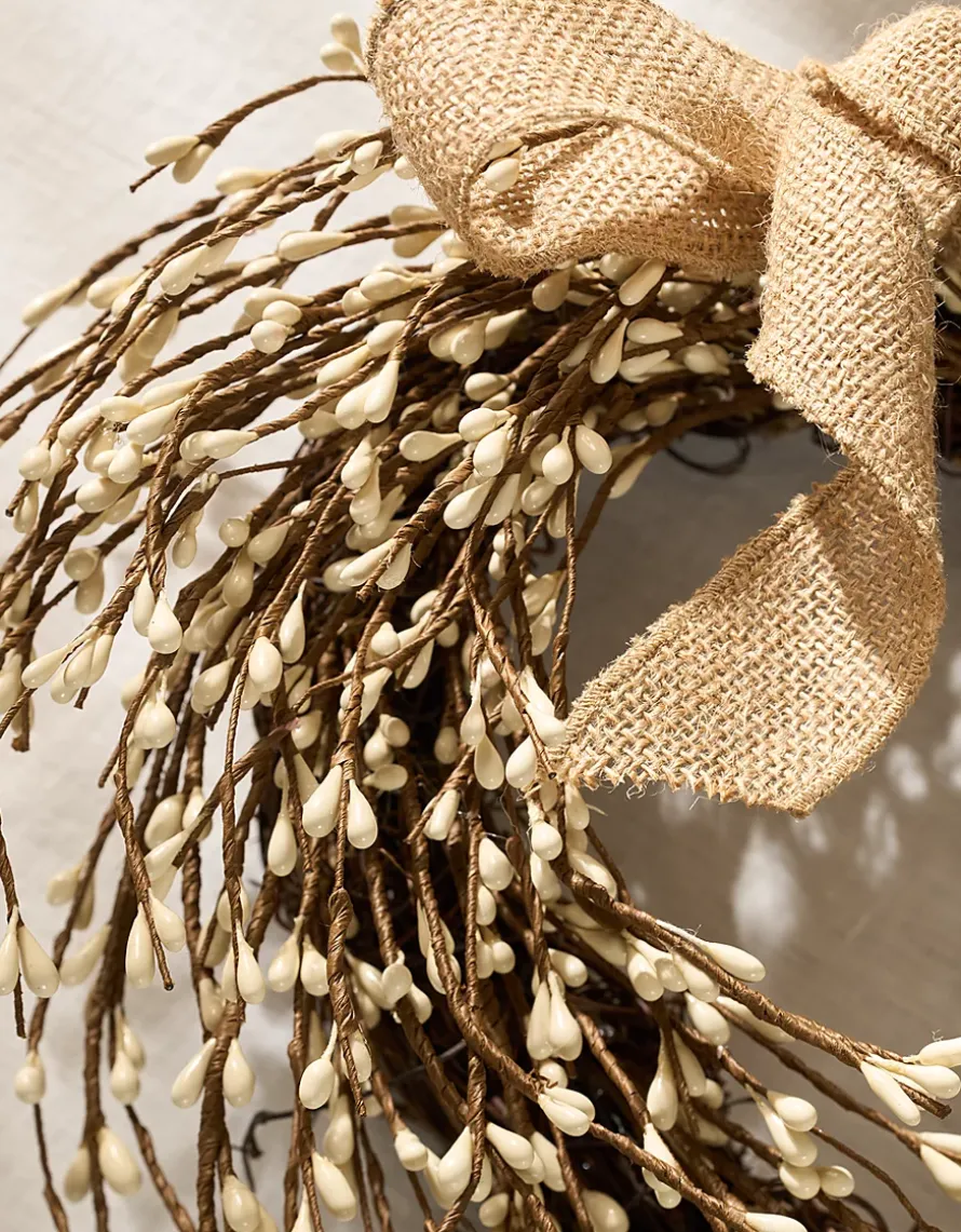 40cm Spring Heart Wreath