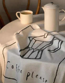 Coffee Please Tea Towel