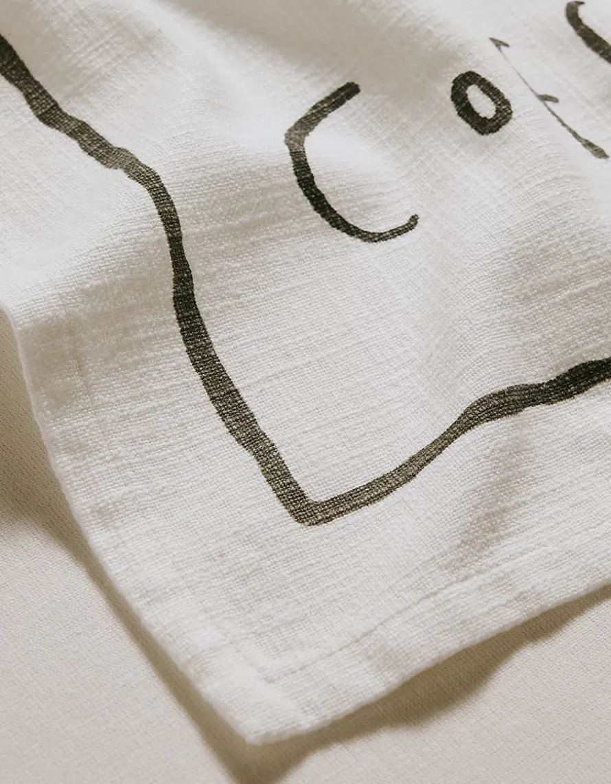 Coffee Please Tea Towel