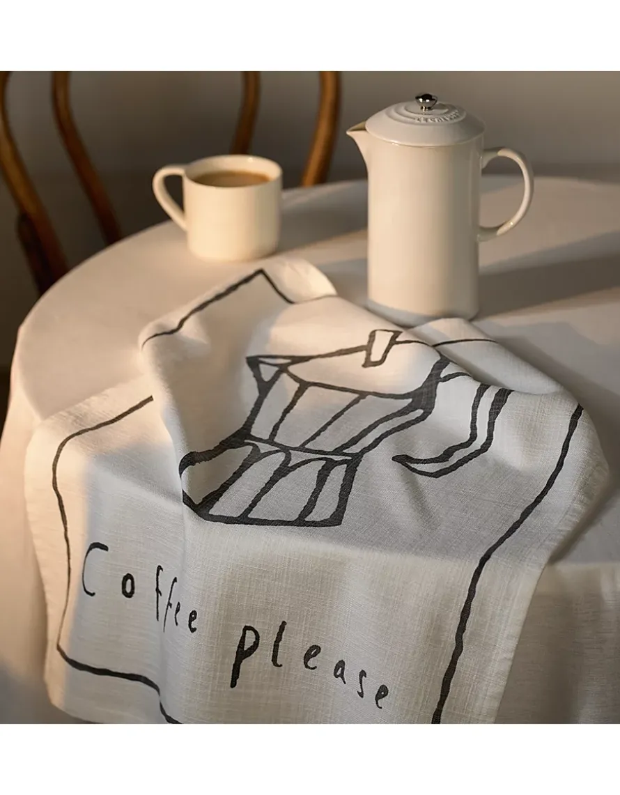 Coffee Please Tea Towel