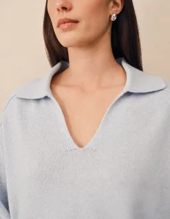 Collared Jumper with Cashmere