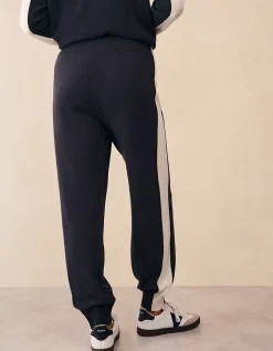 Contrast Panel Jogger with Cashmere