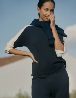 Contrast Panel Jumper with Cashmere