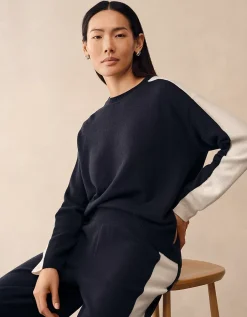 Contrast Panel Jumper with Cashmere