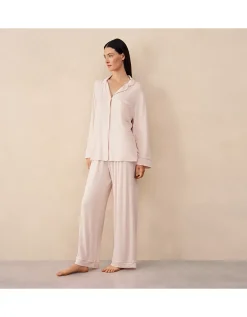 Cooling Jersey Relaxed Piped Pyjama Set