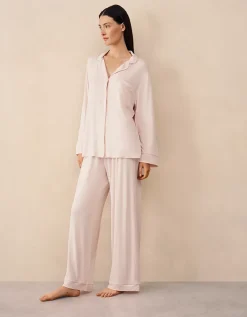 Cooling Jersey Relaxed Piped Pyjama Set