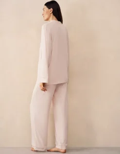 Cooling Jersey Relaxed Piped Pyjama Set