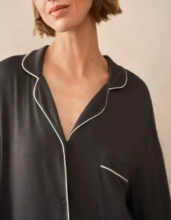 Cooling Jersey Relaxed Piped Nightshirt