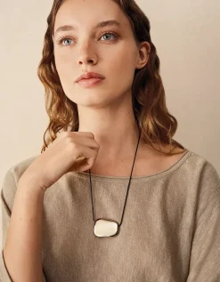 Cord Gold Pendant Necklace