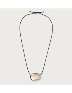 Cord Gold Pendant Necklace