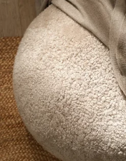 Cosy Sheepskin Pouffe