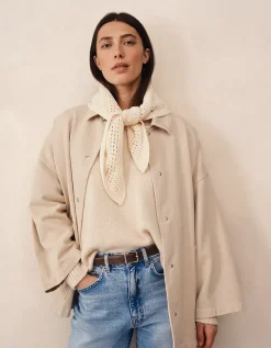Cotton Crochet Neck Scarf