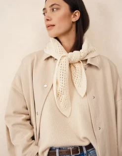 Cotton Crochet Neck Scarf