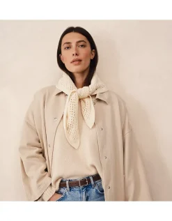 Cotton Crochet Neck Scarf
