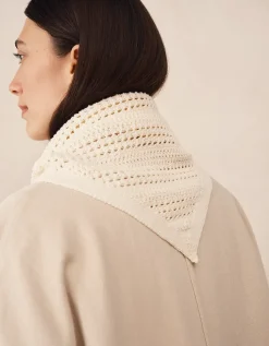 Cotton Crochet Neck Scarf