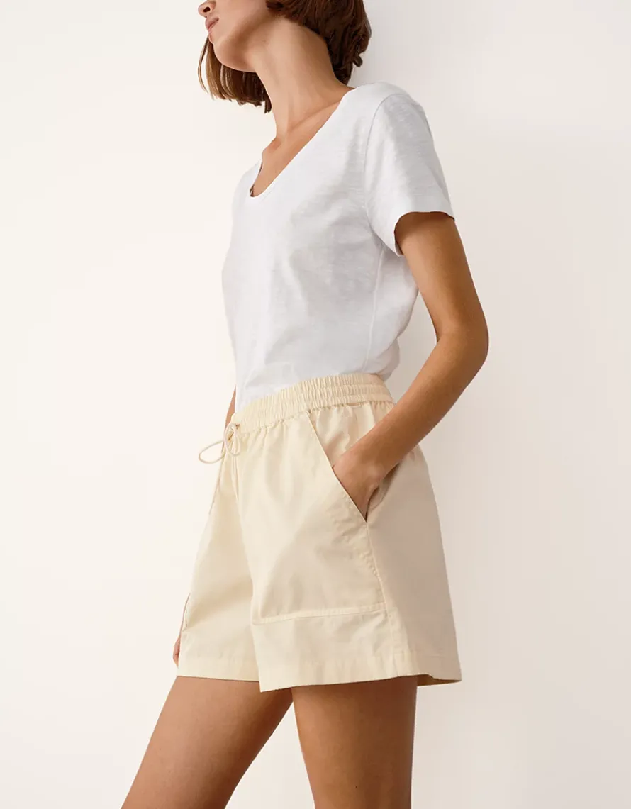 Cotton Linen Blend Shorts