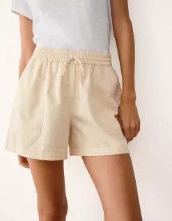 Cotton Linen Blend Shorts