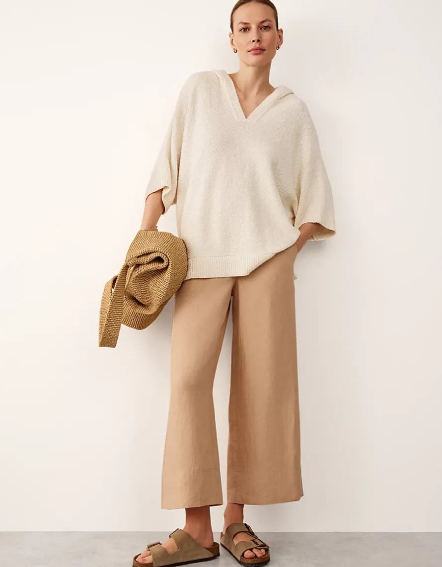 Cotton Rich Bouclé Knitted Hoodie
