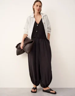 Cotton Rich Button Through Knitted Tank