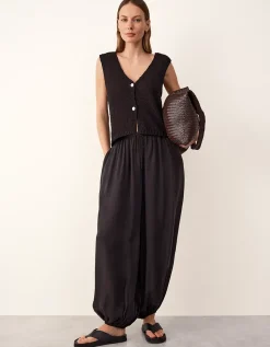 Cotton Rich Button Through Knitted Tank