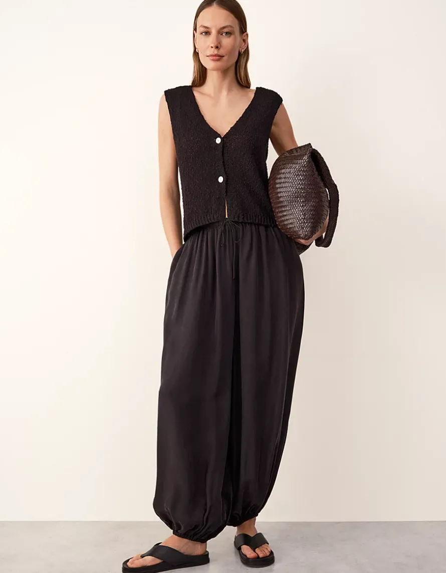 Cotton Rich Button Through Knitted Tank