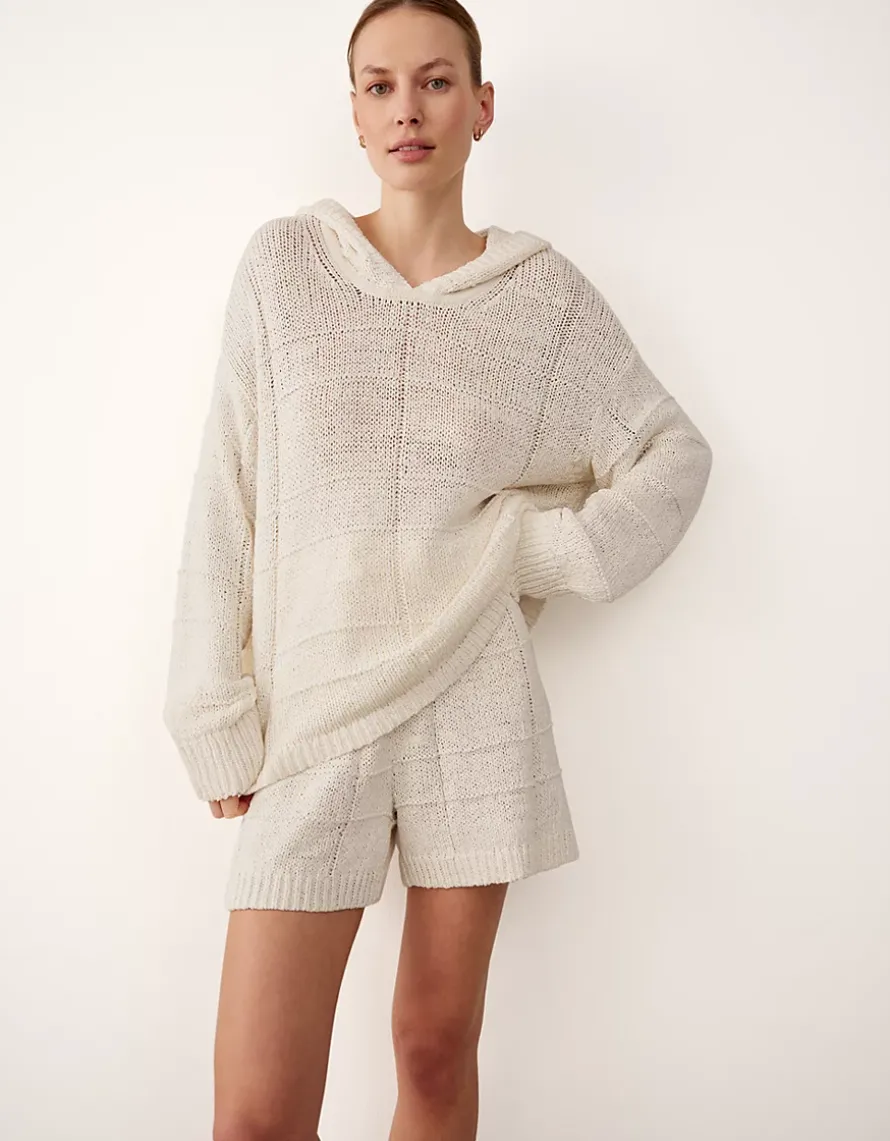 Cotton Rich Check Stitch Hoodie