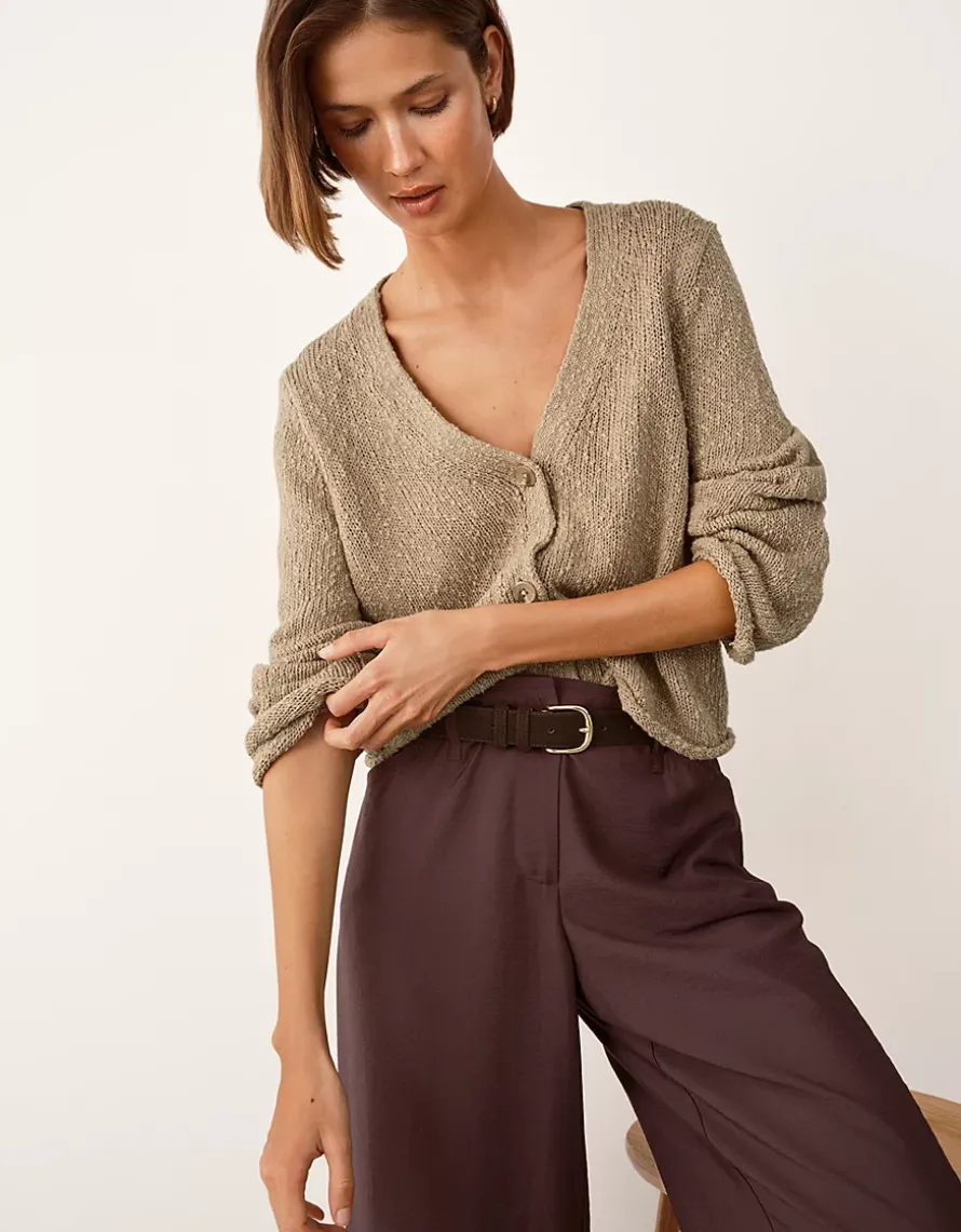 Cotton Rich Slub Cardigan